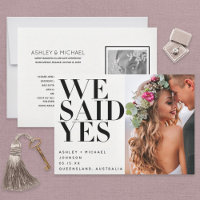 NOUS AVONS DIT OUI | 2 Photos Réception de Mariage