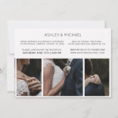 Invitation NOUS AVONS DIT OUI | Mariage Intime pour une Récep (Dos)