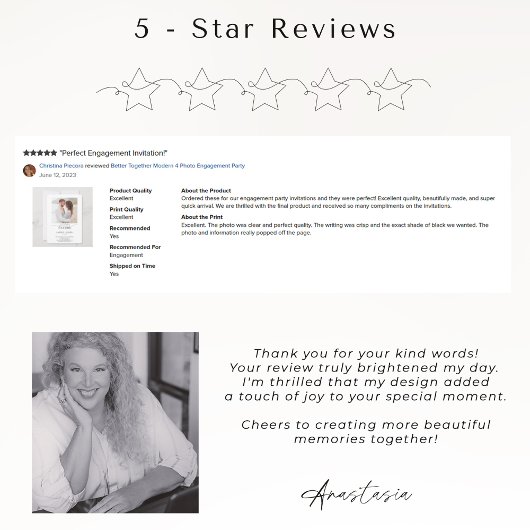 Invitation NOUS AVONS DIT OUI | Réception de mariage avec 2 p