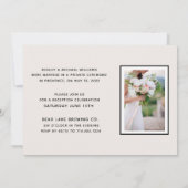 Invitation NOUS AVONS DIT OUI | Réception Photo Blush + Or un (Dos)