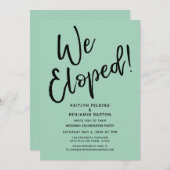 Invitation Nous Avons Échappé ! Fête du Mariage décontracté G (Devant / Derrière)