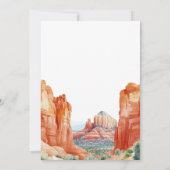 Invitation Nous avons Elopé Aquarelle Desert Red Rock Elopeme (Dos)