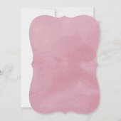 Invitation Nous Avons Elopé Aquarelle Rose Floral Mariage Elo (Dos)