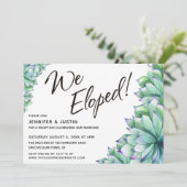 Invitation Nous avons Elopé la typographie avec / Aquarelle S (Debout devant)