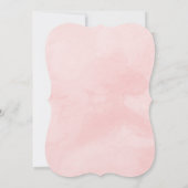 Invitation Nous Avons Elopé Mariage Floral Rose (Dos)