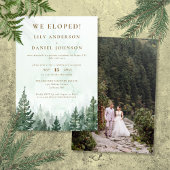 Invitation Nous avons Elopé Pine Forest Elopement Mariage Pho