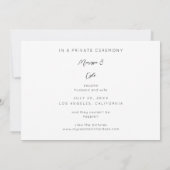 Invitation Nous Avons Été Mariés Typographie De Script & Phot (Dos)