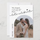 Invitation Nous avons évolué maintenant Fêtons 2 Photo Elopem (Devant)