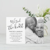 Invitation Nous avons fait le saut Mariage en fuite Annonce (Debout devant)