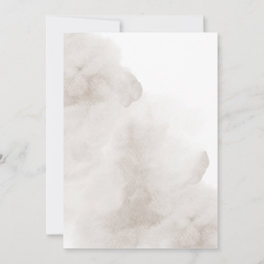 Invitation Nous Avons Fait Nous Avons Elopé Mariage Réception (Dos)