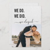 Invitation Nous avons fait Nous avons fait Nous nous sommes e (Devant / Derrière)