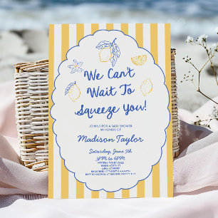 Invitation Nous avons hâte de presser Fête de Bébé Fleur de C