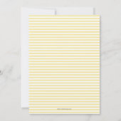 Invitation Nous avons hâte de vous presser Baby Shower Citron (Dos)