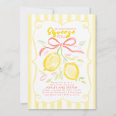 Invitation Nous avons hâte de vous presser Bébé Fleur de Citr (Devant)