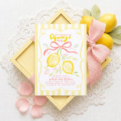 Invitation Nous avons hâte de vous presser Bébé Fleur de Citr