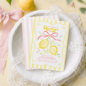 Invitation Nous avons hâte de vous presser Bébé Fleur de Citr