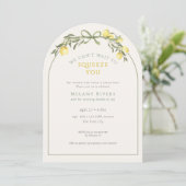 Invitation Nous avons hâte de vous presser Bébé Shower Neutre (Debout devant)