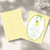 Invitation Nous avons hâte de vous presser Citron Citron Bébé