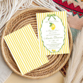 Invitation Nous avons hâte de vous presser Citron Citron Bébé