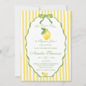 Invitation Nous avons hâte de vous presser Citron Citron Bébé (Devant)