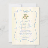 Invitation Nous avons hâte de vous presser Fête de Bébé au Ci (Devant)
