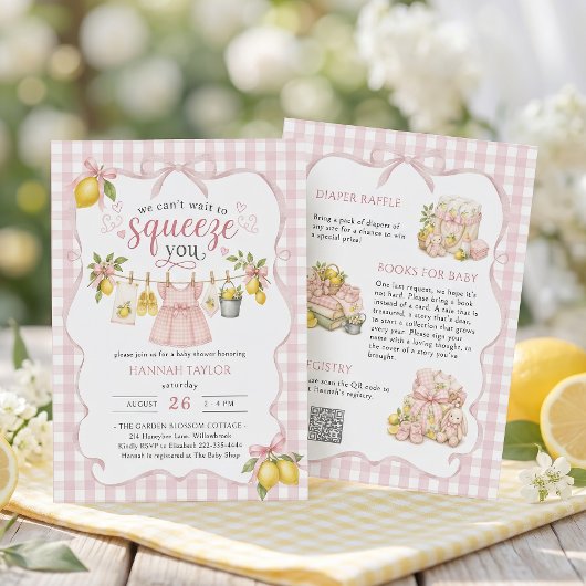Invitation Nous avons hâte de vous serrer dans nos bras Bébé 