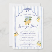 Invitation Nous avons hâte de vous serrer dans nos bras Bébé  (Devant)