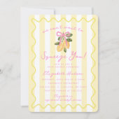 Invitation Nous avons hâte de vous serrer dans nos bras Bébé  (Devant)