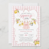 Invitation Nous avons hâte de vous serrer dans nos bras Bébé  (Devant)