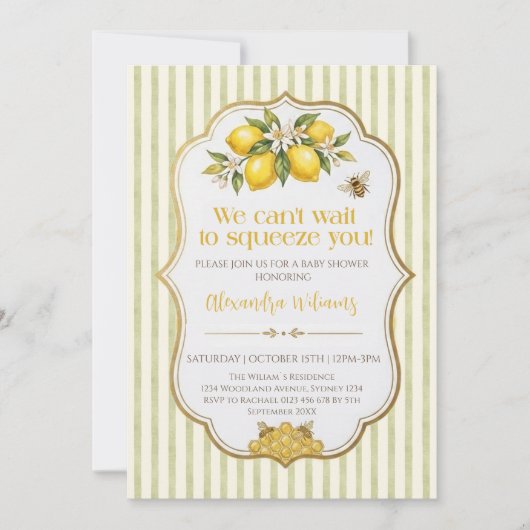 Invitation Nous avons hâte de vous serrer dans nos bras Fête (Devant)