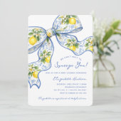 Invitation Nous avons hâte de vous serrer dans nos bras Lemon (Debout devant)
