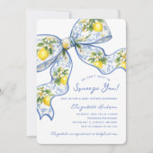 Invitation Nous avons hâte de vous serrer dans nos bras Lemon (Devant)
