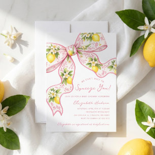 Invitation Nous avons hâte de vous serrer dans nos bras Lemon