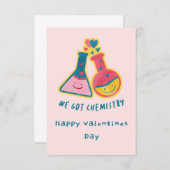 Invitation Nous avons la chimie Saint Valentin (Devant / Derrière)