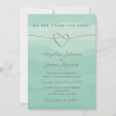 Invitation Nous Avons Lié La Réception De Mariage De Noeud (Devant)