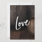 Invitation Nous avons lié la réception de mariage de vin de n (Dos)