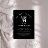 Invitation Nous avons lié le Mariage noir de la soirée Cockta