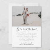 Invitation Nous avons lié le noeud Elegant calligraphie faire (Devant)