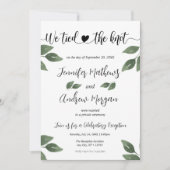 Invitation Nous avons lié le noeud | Réception de mariage pho (Devant)