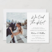 Invitation Nous Avons Lié L'Éclopement Du Noeud / Réception D (Devant)