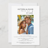 Invitation Nous Avons Lié L'Éclopement Du Noeud / Réception D (Devant)