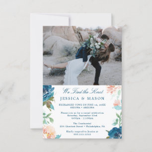 Invitation Nous Avons Lié L'Invitation De Knot Eloped Faire-p