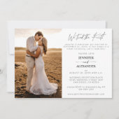 Invitation Nous avons noué le nœud  2 Réception de mariage ph (Devant)