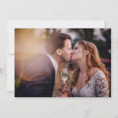 Invitation Nous avons noué le nœud  2 Réception de mariage ph (Dos)