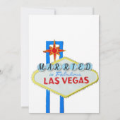 Invitation Nous avons noué le nœud Annonce de mariage à Las V (Dos)