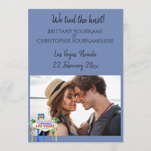 Invitation Nous avons noué le nœud Annonce de mariage à Las V