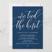 Invitation Nous avons noué le nœud, Fête d'élopement de maria (Devant)