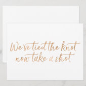 Invitation Nous avons noué le noeud maintenant prendre un cou (Devant / Derrière)