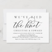 Invitation Nous avons noué le nœud, Mariage en fuite (Devant)