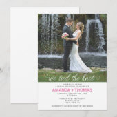 Invitation Nous avons noué le nœud Réception de mariage (Devant / Derrière)